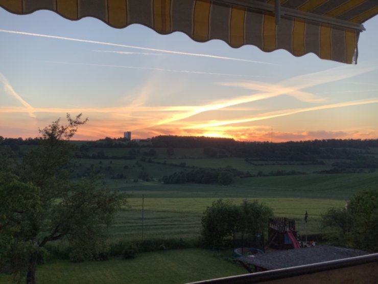 Aussicht von unserem Balkon