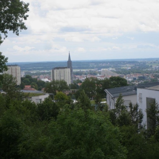 Blick aus der Wohnung auf Ulm