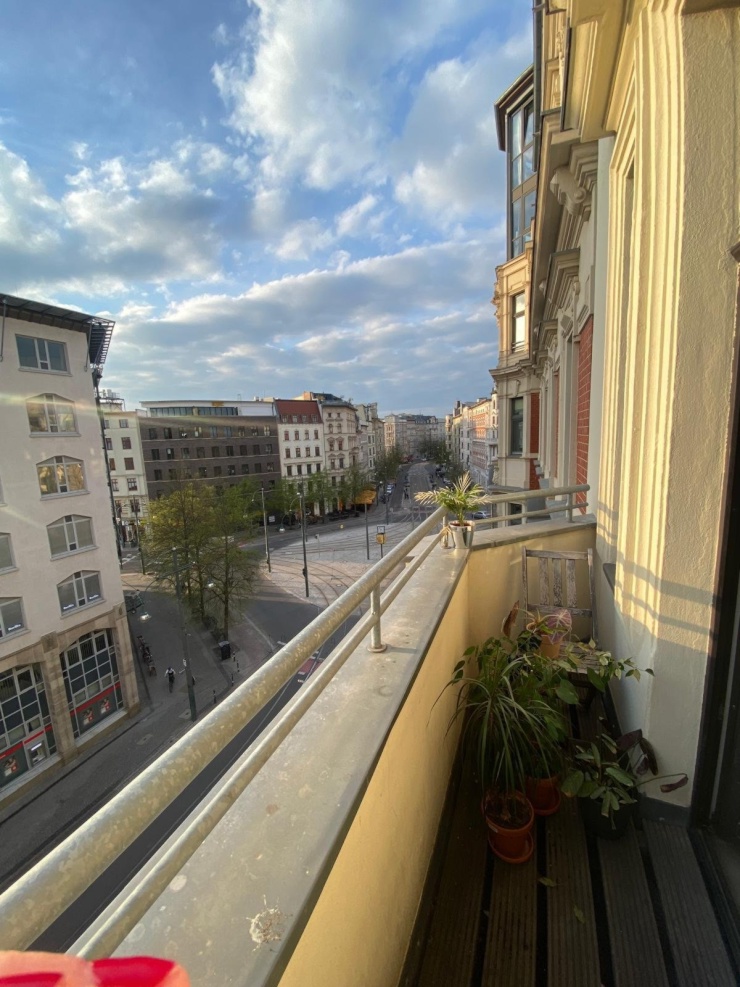 Blick vom Balkon