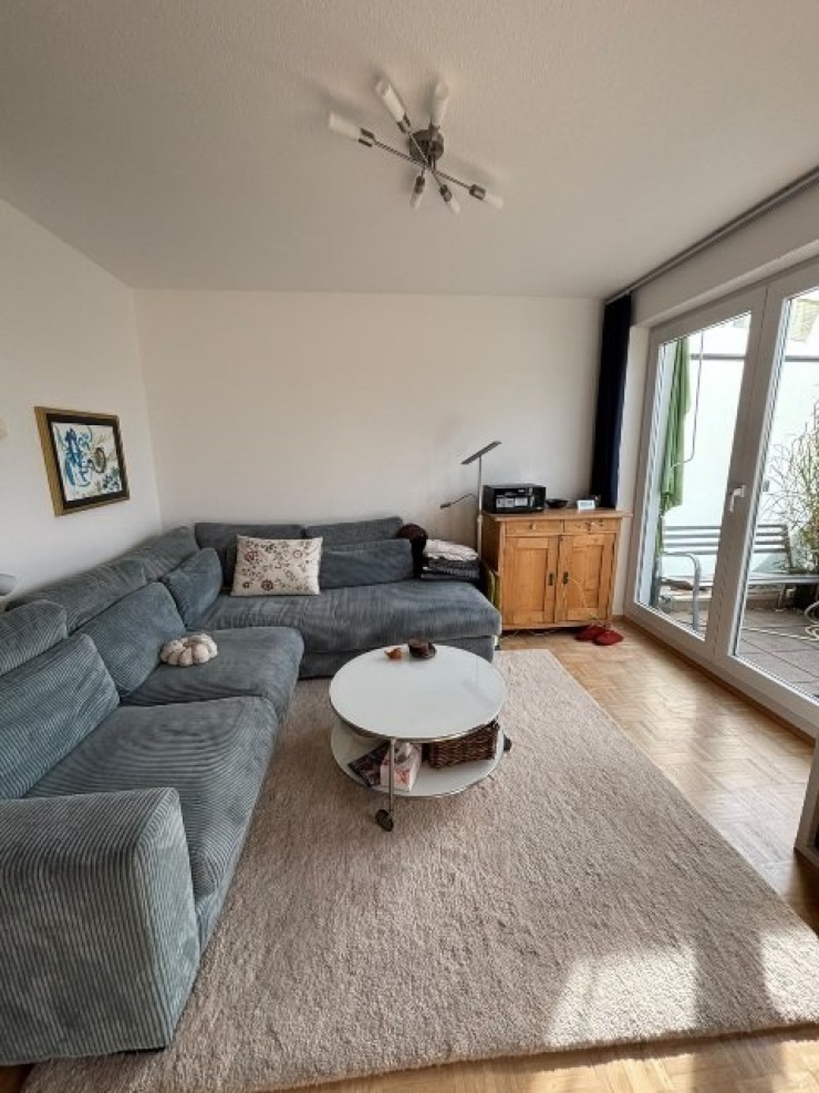 Wohnzimmer der Maisonette-Wohnung