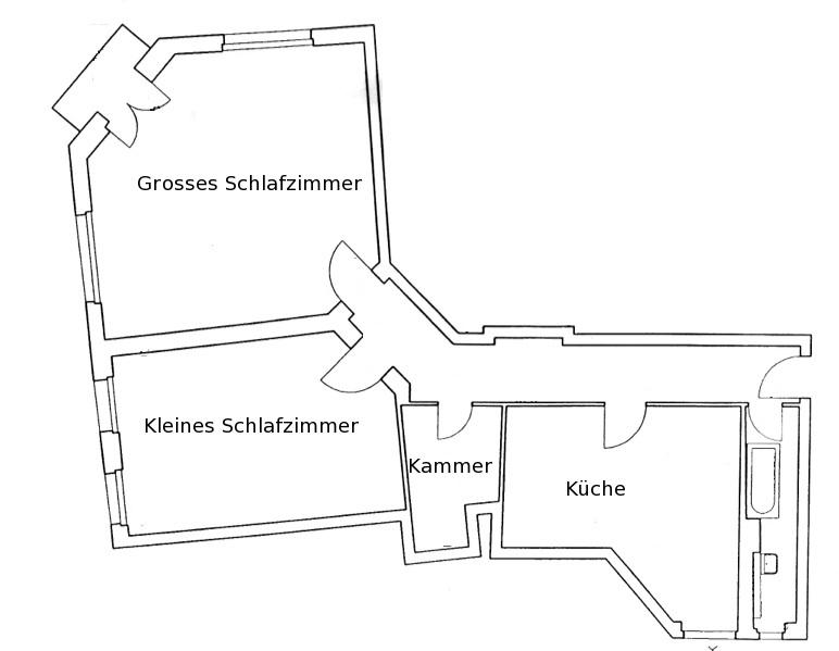 Wohnung Friedrichshain Gärtnerstrasse 15 - Grundriss