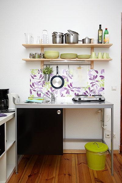 1-Zimmer-Wohnung Friedrichshain Berlin Gärtnerstrasse 15 - Kochecke