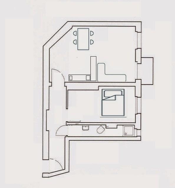 1-Zimmer-Wohnung Friedrichshain Berlin Gärtnerstrasse 15 - Grundriss