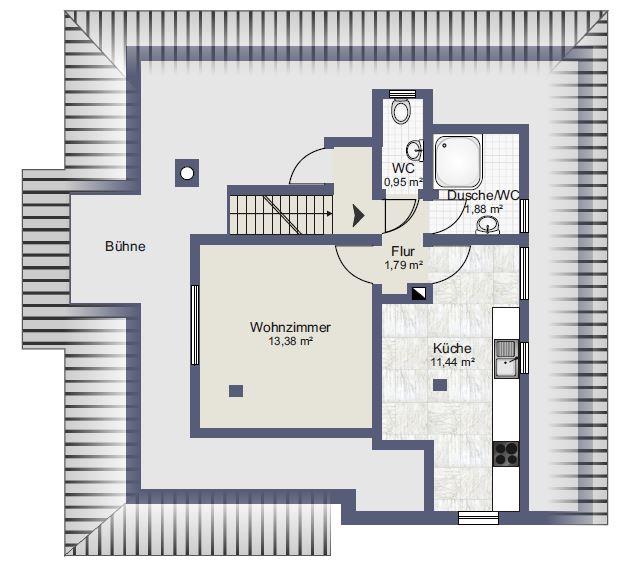 Apartamento Obertürkheim Aprikosenstraße - Grundriss