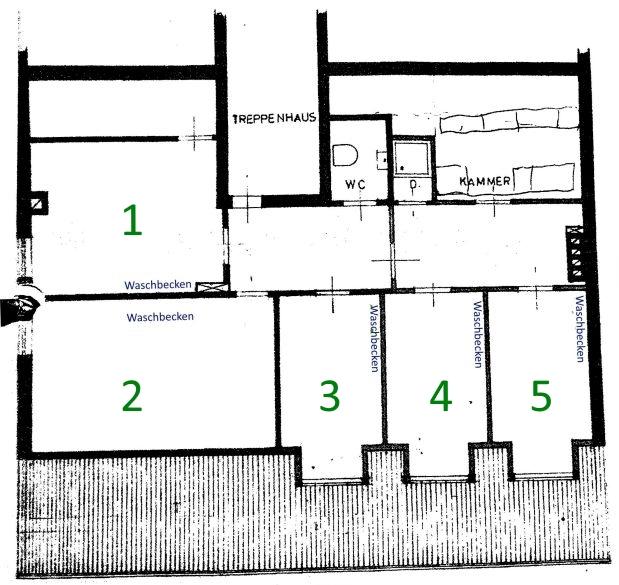 WG-Zimmer Innenstadt Karlsbaderstraße 1 - Dein Zimmer hat die Nummer 5