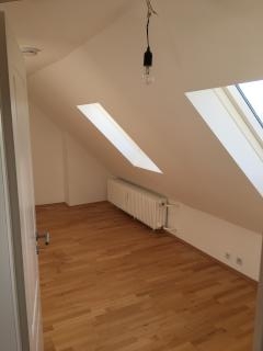 Anzeigenbild: 19 m2 DG-Zimmer mit separatem begehbarem Kleiderschrank, mit guter Aufteilung in 140m2 Maisonette-Wohnung in Weiden, sehr sympathische 5 er WG