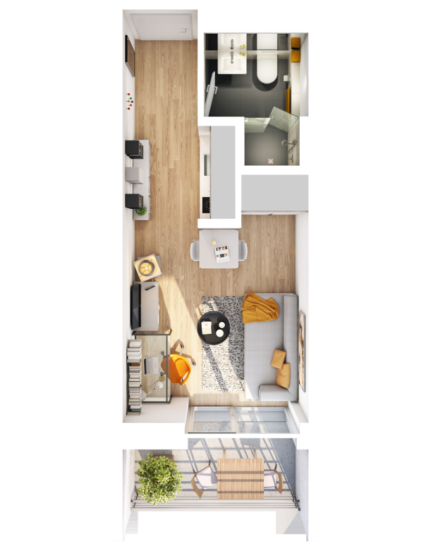 LIFESTYLE-APARTMENT IN AUGSBURG CITY FÜR STUDENTEN UND AUSZUBILDENDE. ALLE INFOS UNTER: https://studiosus5.gadow.info – Oberbürgermeister-Hohner-Str. 3, 86153 Augsburg Innenstadt – Vorschaubild 2