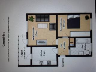 Helle 2-Zimmer-Wohnung mit optimaler Raumaufteilung und Balkon
