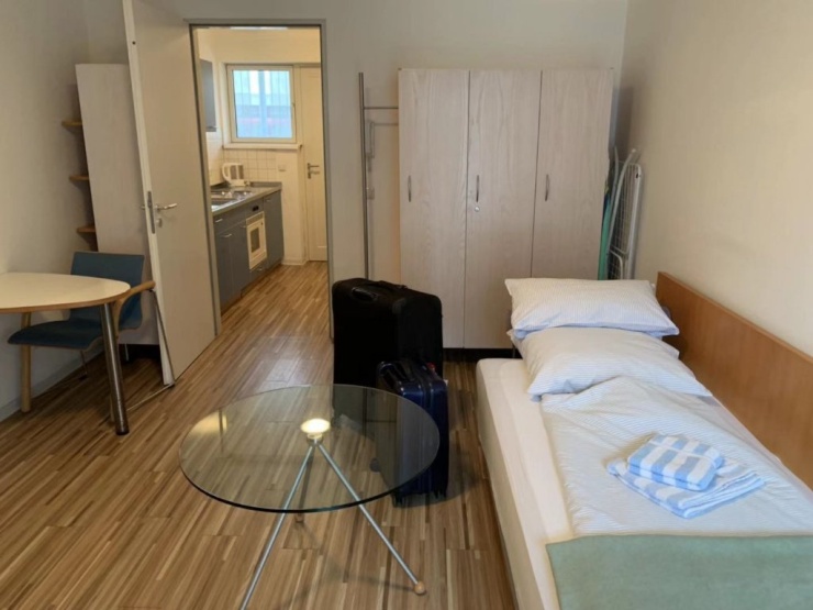 single room apartment in the guesthouse of Heidelberg University with