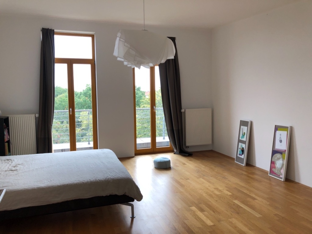 WG-Zimmer Prenzlauer Berg Arnimplatz / Schönfließer Straße - Zimmer mit Blick auf Park (Aktuelle Möblierung mit Schreibtisch und Kleiderschrank) / View of the park. (Current furniture includes clothes closet and Desk)