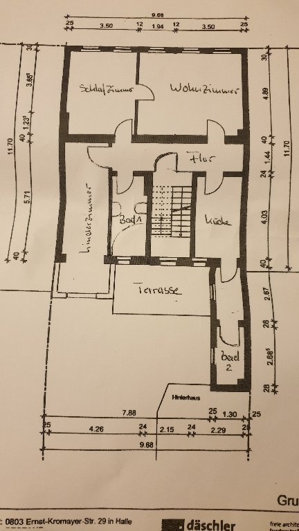 Wohnung nördliche Innenstadt Ernst- Kromayer- Straße 29 - Grundriss