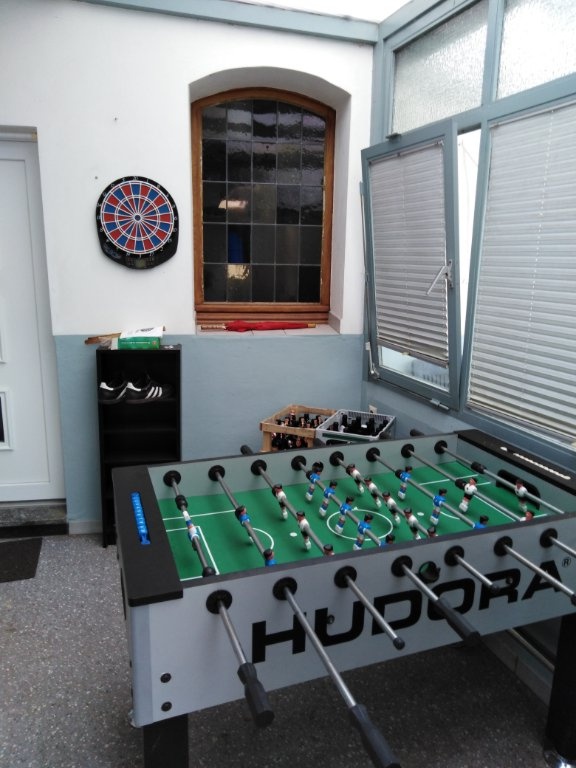 WG-Zimmer Jülich Mersch Alte Reichsstraße 28 - Kicker und Dart im Wintergarten