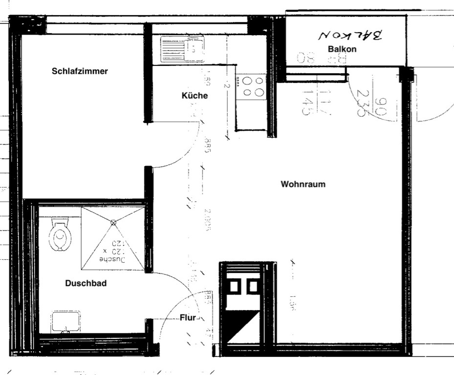 Apartamento Innenstadt Marienstraße 41 - GRUNDRISS