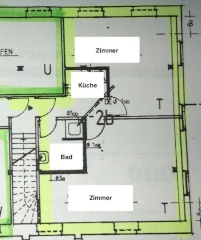 Anzeigenbild: (19/20) aufgepasst: 2 Zimmer Whg mit EBK im Zentrum von Detmold (WG-fähig)