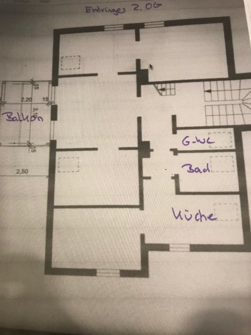 Sonnige 4 ,5- Zimmer Wohnung in saniertem Altbau, großer Balkon, Degerloch – Entringer Straße, 70597 Stuttgart Degerloch – Vorschaubild 2