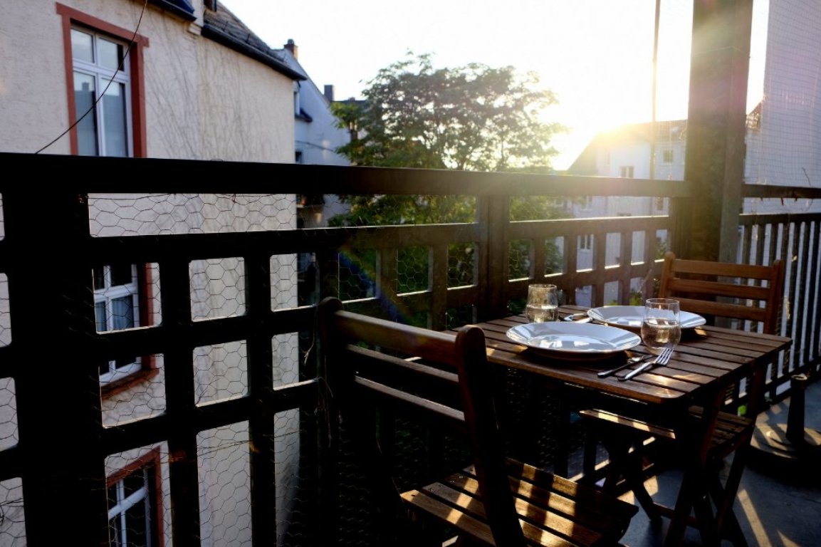 Wohnung Bockenheim Hessenplatz 3 - Balkon mit Fernsicht und Sonne