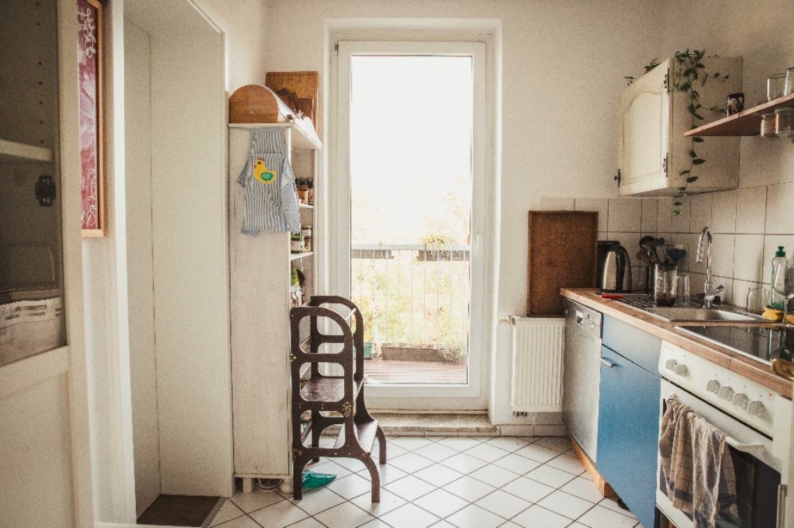 WG-Zimmer Altlindenau Demmeringstraße 78c - Küche
