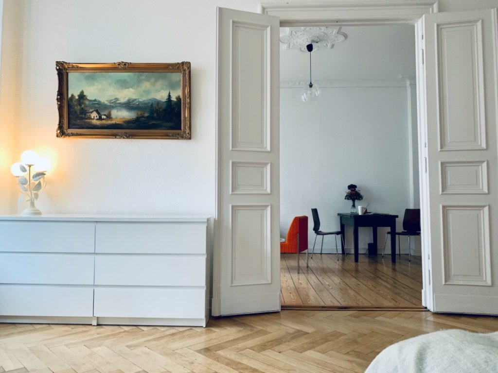 Flat Prenzlauer Berg Winsstr. - Flügeltür Schlafzimmer / Wohnzimner