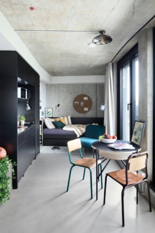 Ad image: Neon Wood Student Housing - Penthouse Balcony