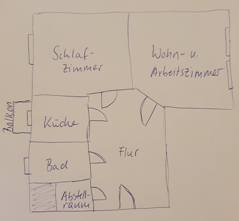 Helle, möblierte Zweiraumwohnung mit Balkon in Striesener Altbau zur Zwischenmiete – Merseburger Straße, 1309 Dresden Striesen-West – Vorschaubild 5