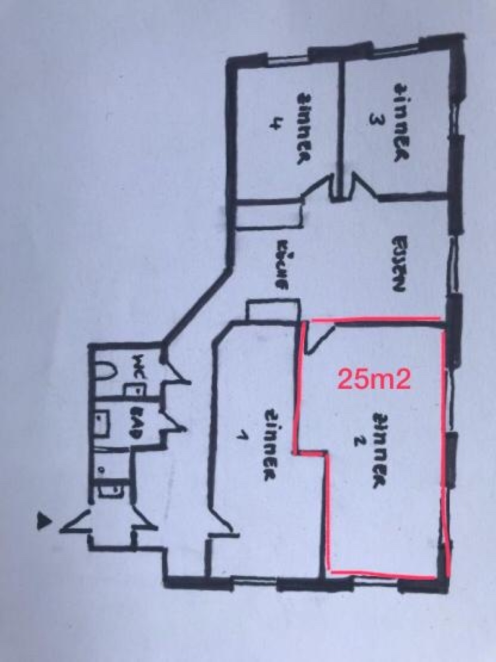 WG-Zimmer Innere Stadt Franziskanerplatz - Dein Zimmer wäre Nummer 4