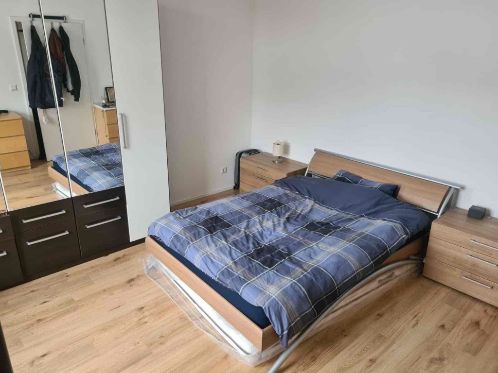 Apartamento Benrath Hildenerstraße 73 - Schlafzimmer Queensizebett