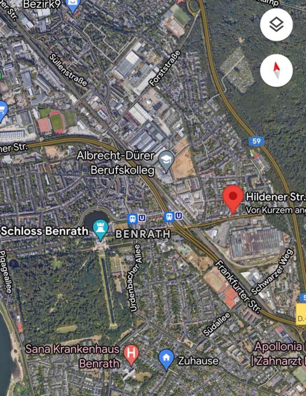 Apartamento Benrath Hildenerstraße 73 - Lage 2