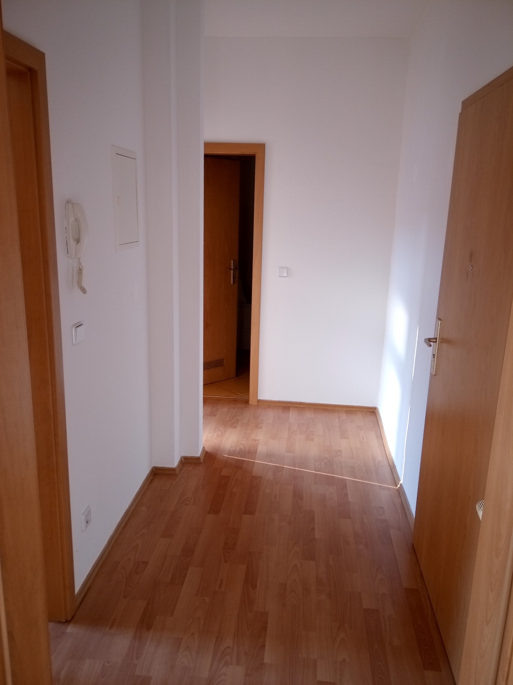 Wohnung Kaßberg Franz-Mehring-Straße 44 - Flur mit Blick auf Bad
