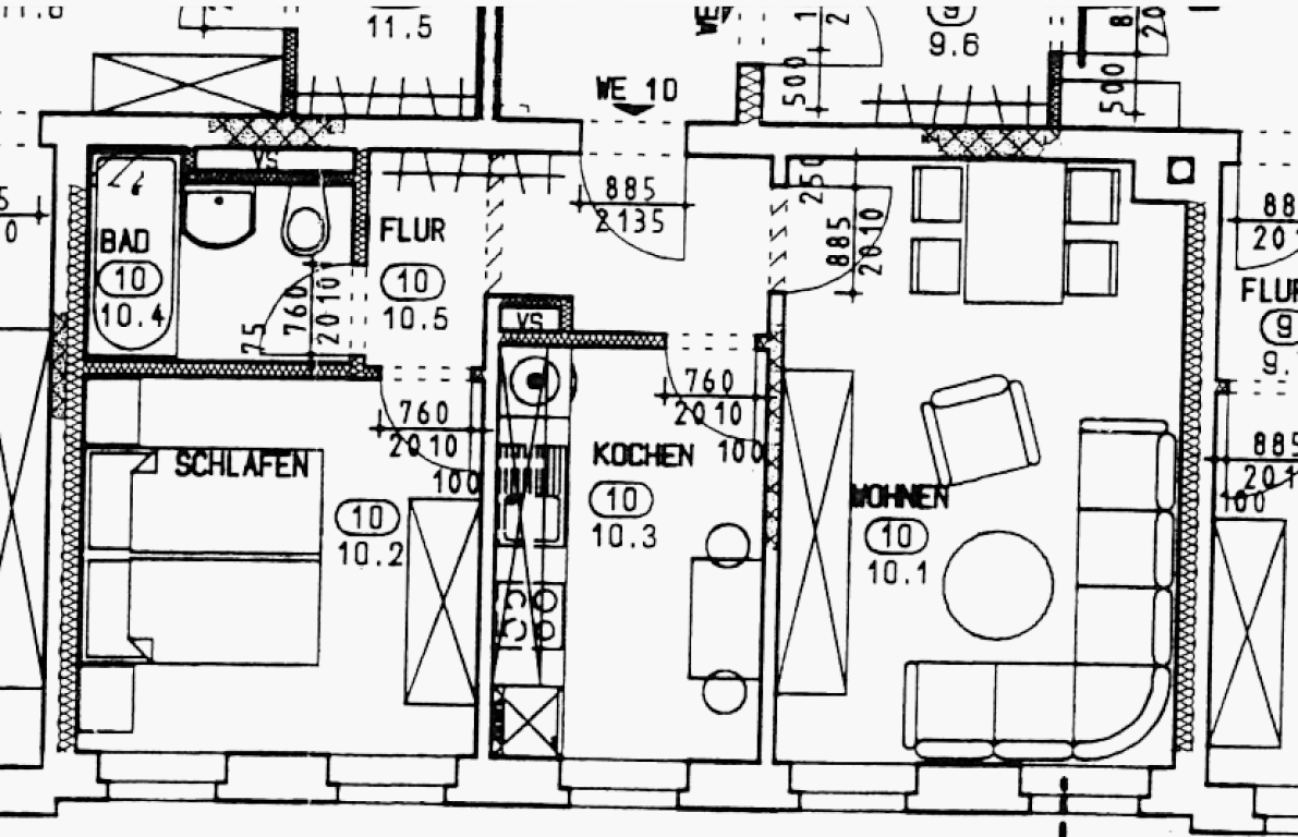 Wohnung Kaßberg Franz-Mehring-Straße 44 - Grundriss
