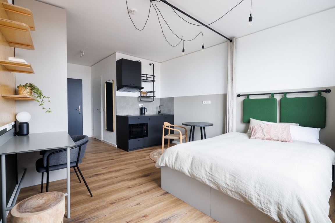 1-Zimmer-Wohnung Centrum Bremer Platz 50-52 - Private Bed Room & Kitchen for you and your loved one