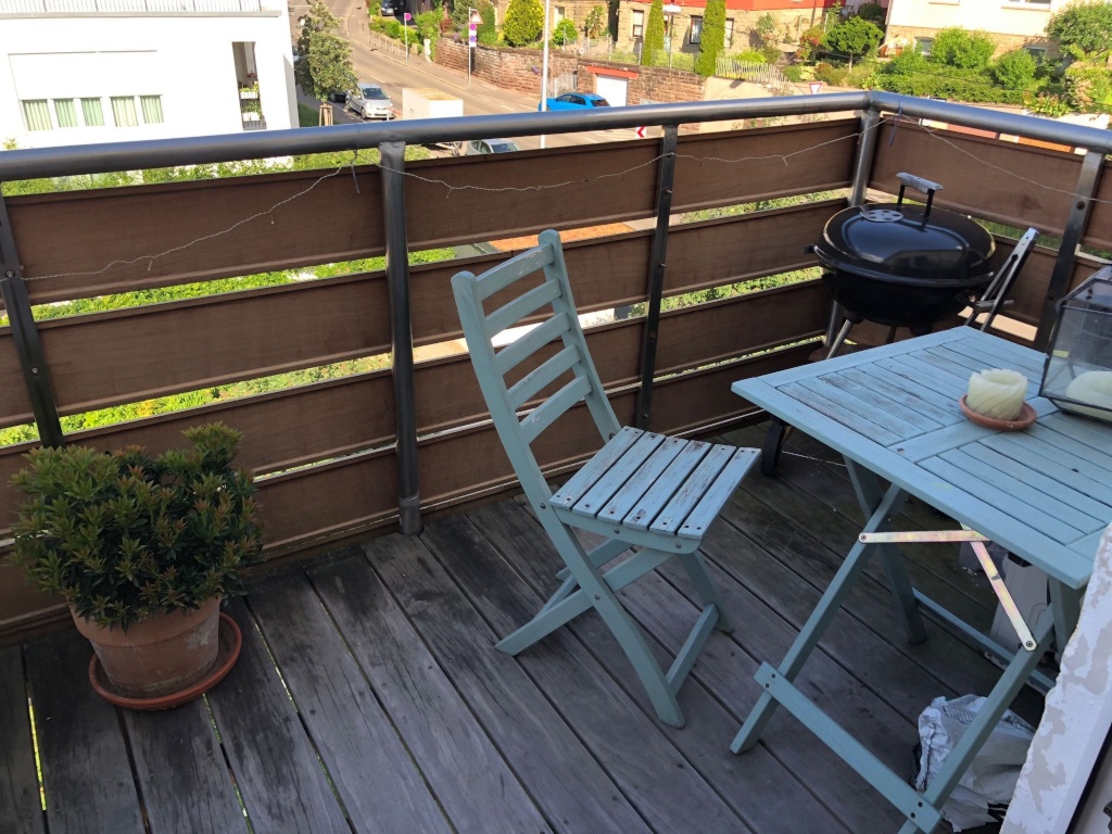 WG-Zimmer Feuerbach Oswald-Hesse-Str. 26 - Balkon vom Zimmer