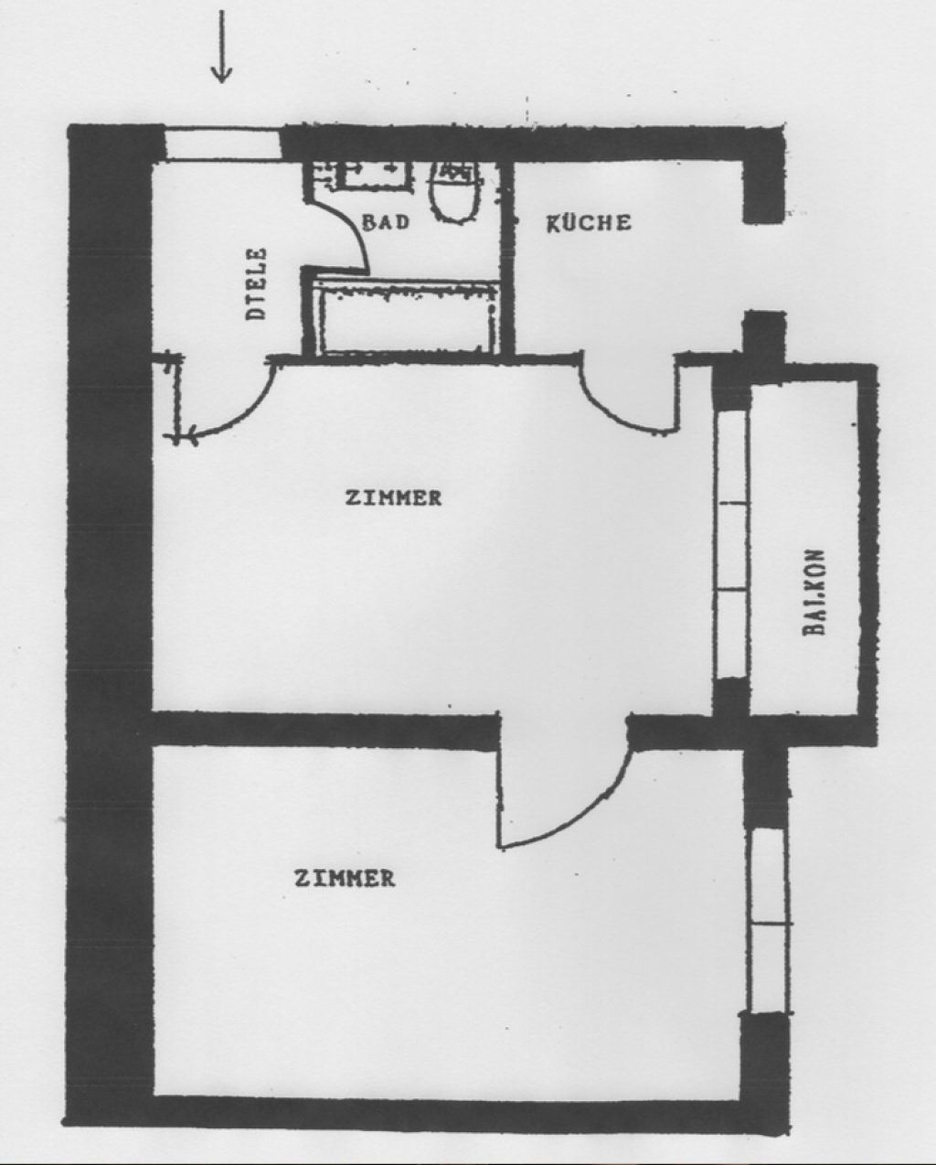 Flat Veilhof Hohfederstraße 17 - Grundriss
