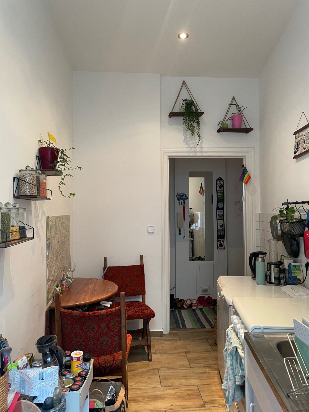 1-Zimmer-Wohnung Neukölln Zwiestädter Straße 3 - Kitchen - door direction