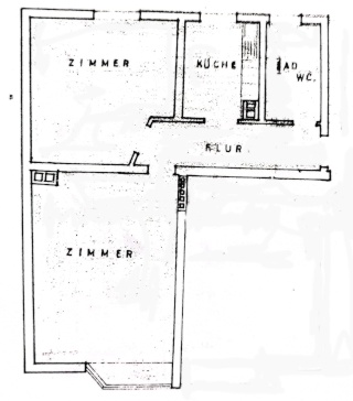Anzeigenbild: 2-Zimmer-Wohnung für 2er-WG, Südweststadt, 59qm, renoviert 2020, Nähe Fakultät für Gestaltung