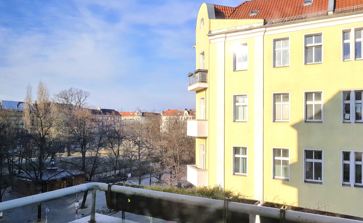 1-Zimmer-Wohnung Friedrichshain Berlin Gärtnerstrasse 15 - Blick vom Balkon