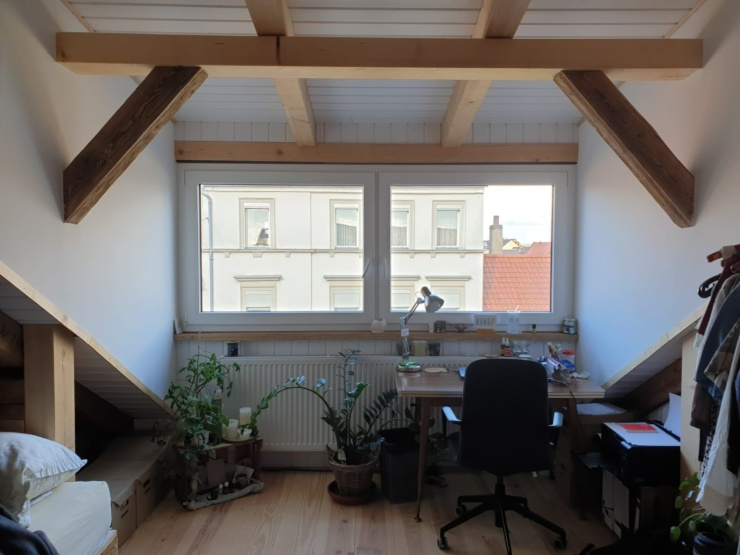 Helles, renoviertes WGZimmer in der Wunderburg Wohngemeinschaft