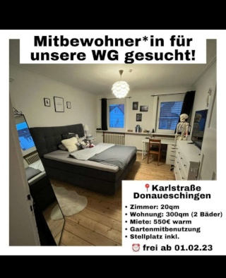 Anzeigenbild: WG Zimmer in 300m² Wohnung in bester Innenstadt-Lage mit Stellplatz, großer Küche, 3 Gemwinschaftszimmern anzubieten!