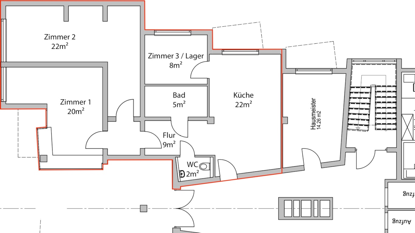 WG Wohnung mit 3,5 Zimmer in Stuttgart Mitte, am Milaneo – Friedhofstraße 25, 70191 Stuttgart Mitte – Vorschaubild 10