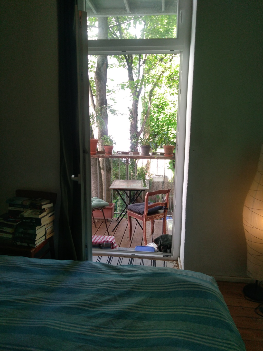 Wohnung Prenzlauer Berg Gaudystr. - Schlafzimmer mit Balkon