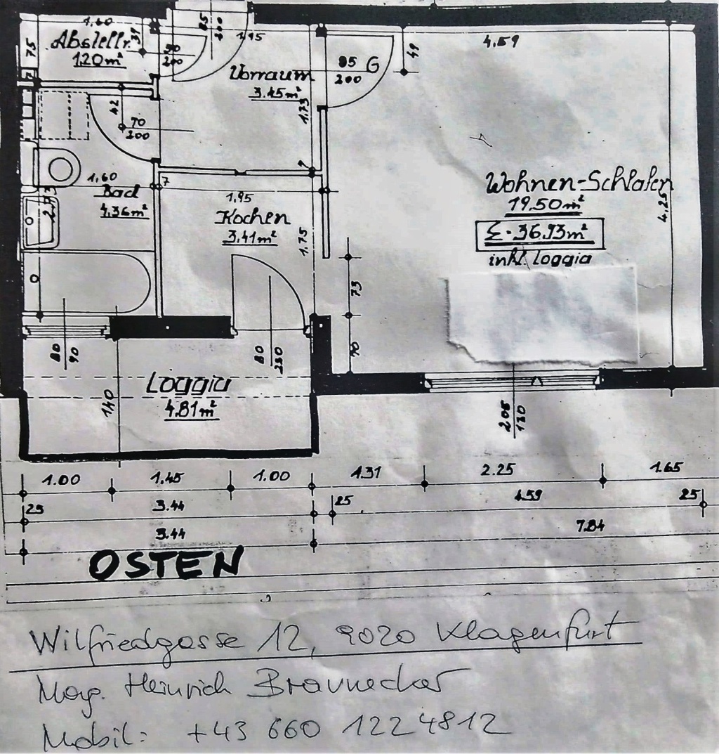 Wohnung Universitätsviertel Wilfriedgasse 12 - Wohnungsplan