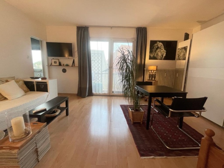 Beeindruckendes 1-Zimmer Apartment Küche Bad und Balkon mit tollem ...