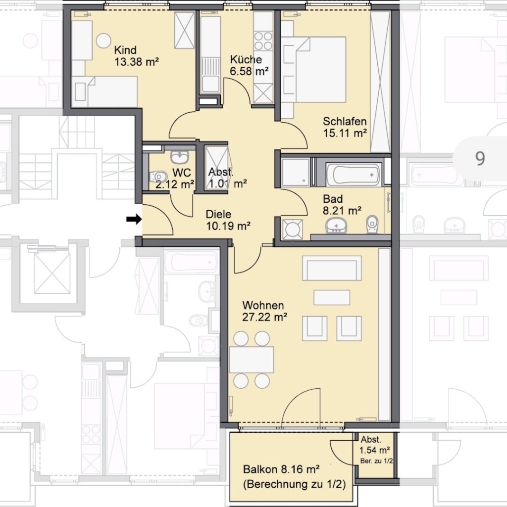 Wohnung Neuhausen-Nymphenburg Margit-Schramm-Straße - Bild 2