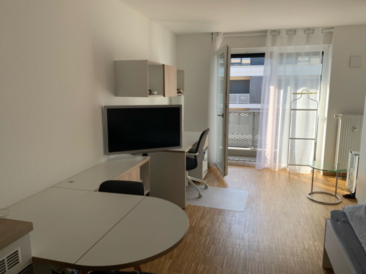 Einzelappartement im Campo Novo Mainz + eigener Balkon zum Innenhof 1