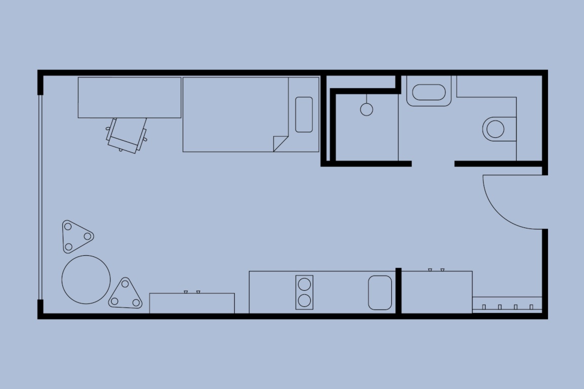1-Zimmer-Wohnung Gallus Mainzer Landstrasse 323 - Bild 2