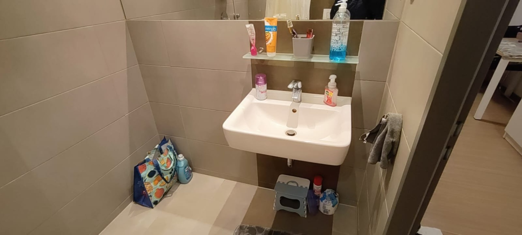 1-Zimmer-Wohnung Paderborn Vogeliusweg 23A 1.4 - Bathroom Sink