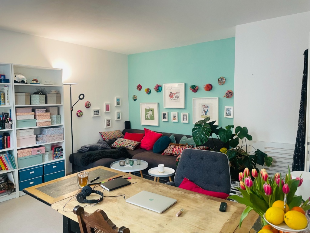 Flat Friedrichshain Traveplatz - Wohn- & Esszimmer