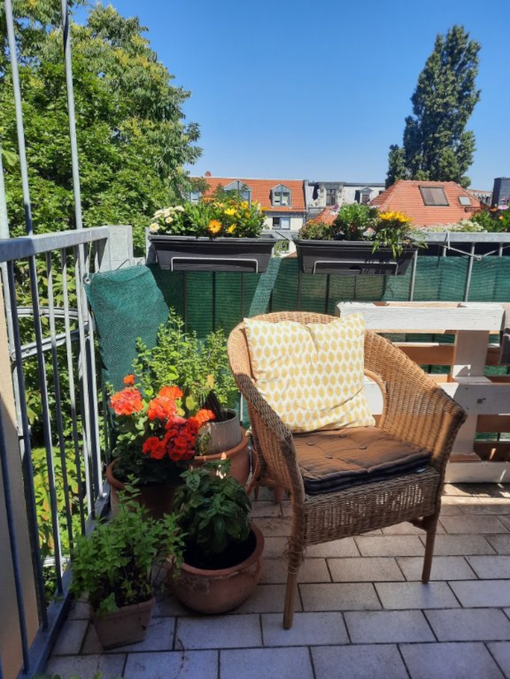 Schöne Dachwohnung mit Sonnenbalkon !