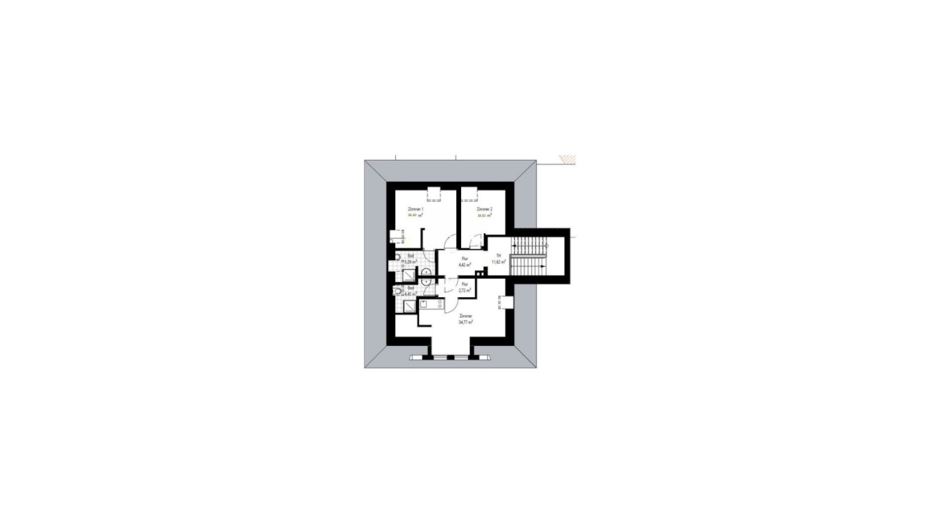 Zentrale 96qm WG-geeignete DG-Wohnung – Ziegelhofstraße 82, 26121 Oldenburg Ziegelhof – Vorschaubild 2