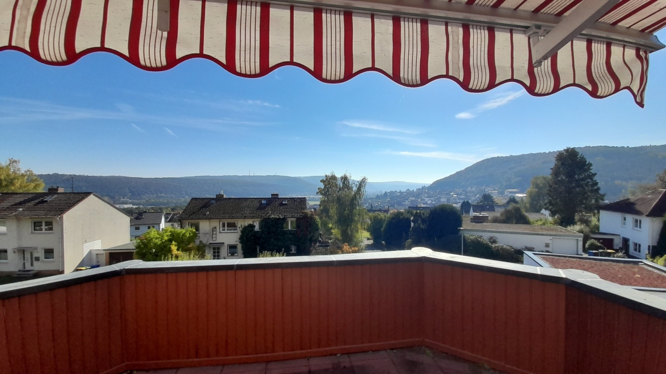Apartamento Wehrda Unter dem Gedankenspiel - EG Blick Richtung Terrasse