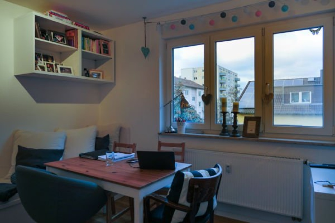1-Zi - Appartement, von privat, direkt an der Universität - modernes, helles Appartement ca. 18 m2 mit Miniküche u. Duschbad